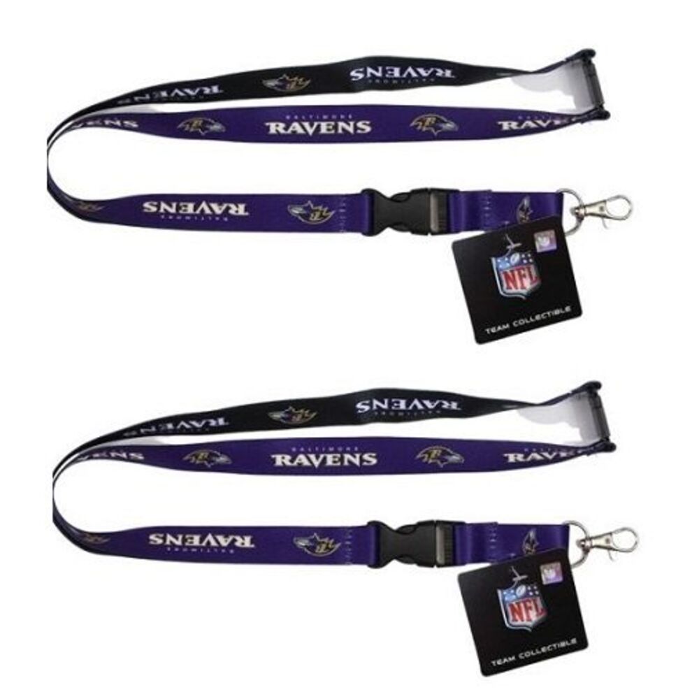 Baltimore Ravens NFL Mojo Double Sided Lanyard 2 Pack